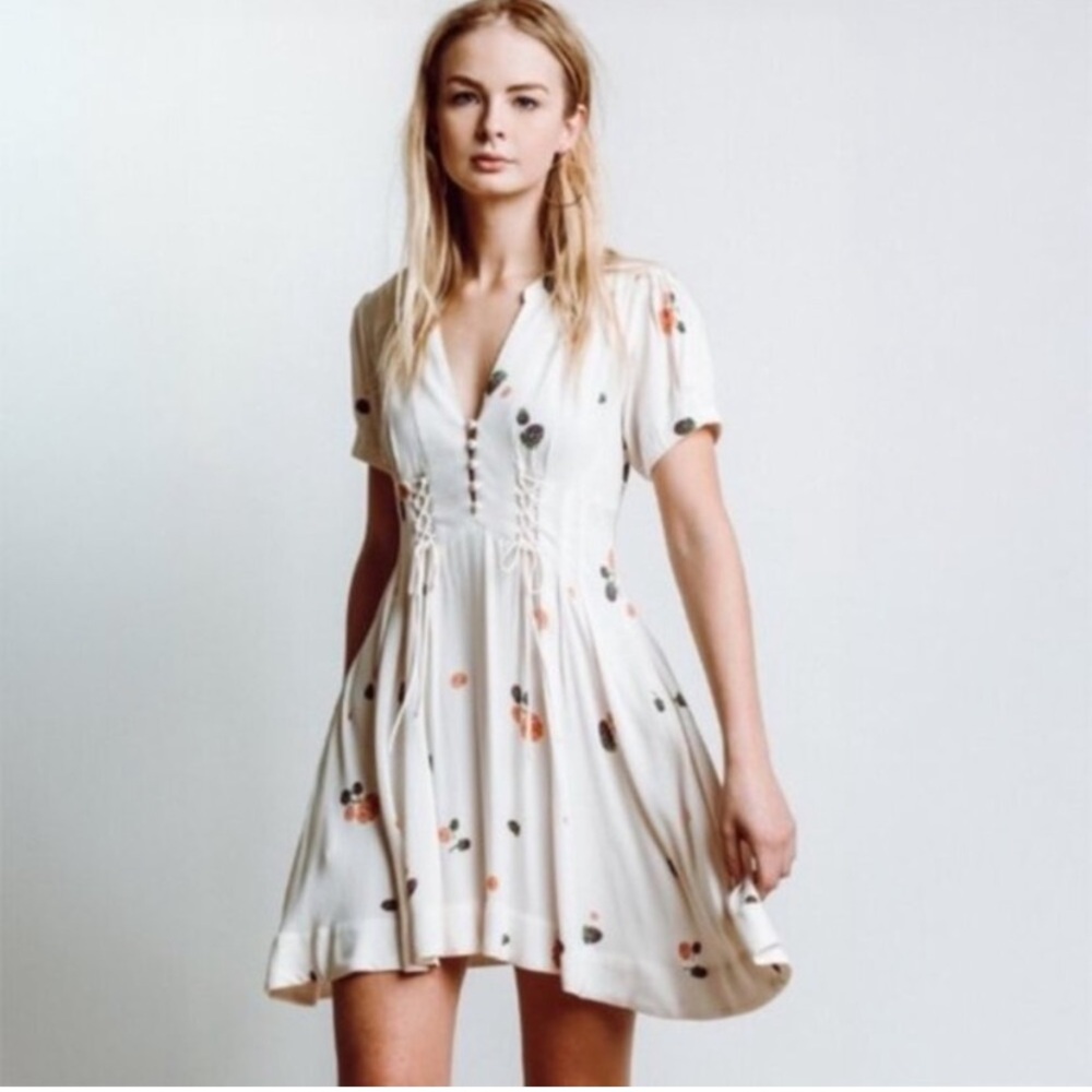 Free People Dream Girl Corset Dress in Ivory